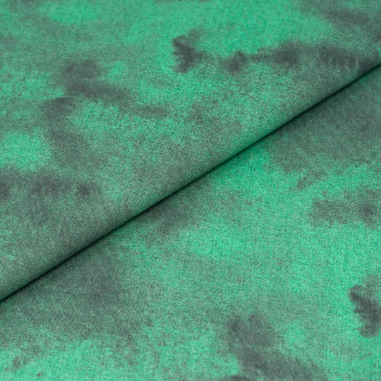 SINGER Christmas Tone-on-Tone Hunter Green Cotton Fabric